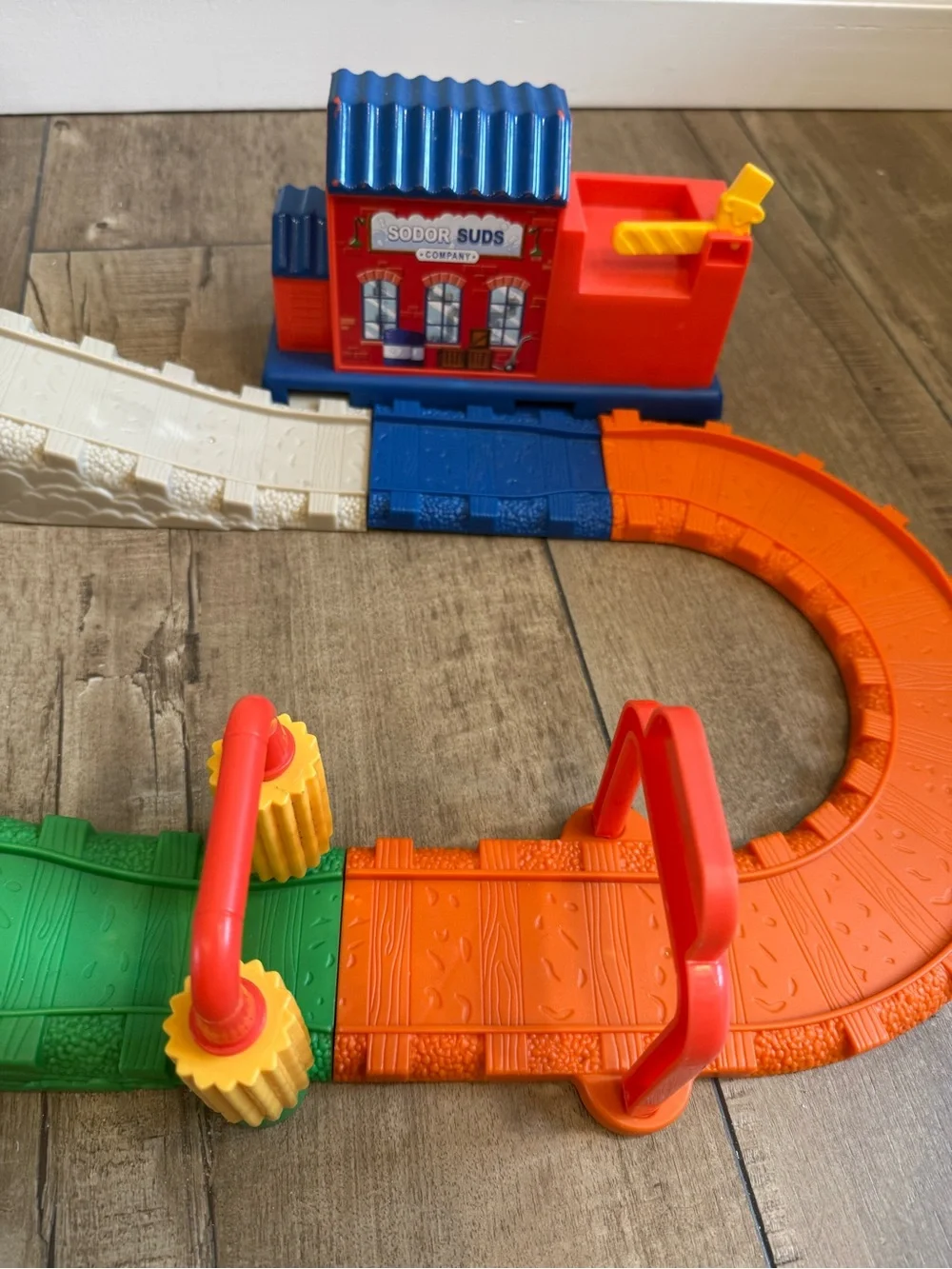 Thomas & Friends Sodor Orange, Red, Blue & Green Plastic Train Track Playset